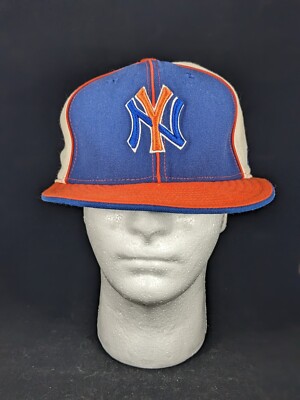 New York Yankees Hat New Era 7 5/8 Mets Colorway | eBay