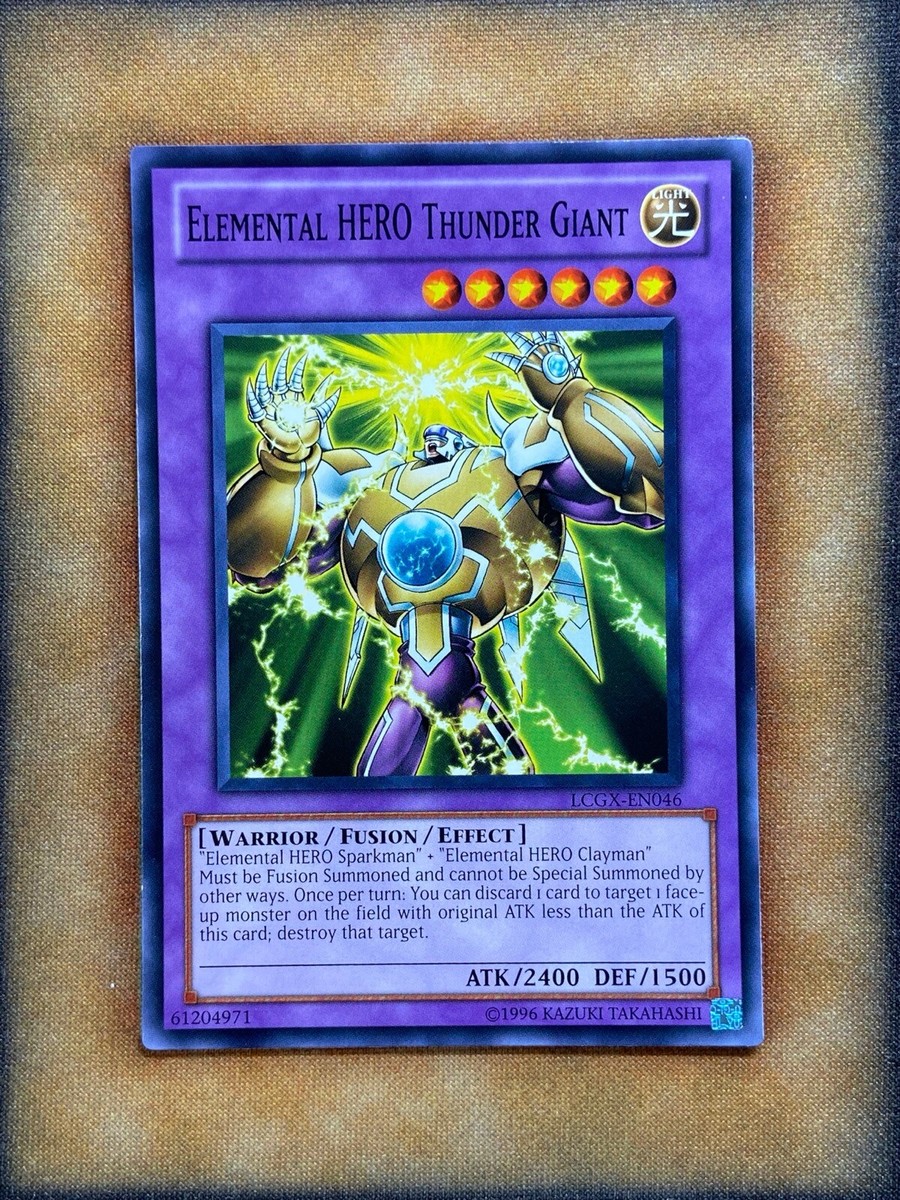 YuGiOh Legendary Collection 2 Elemental HERO Thunder Giant LCGX-EN046
