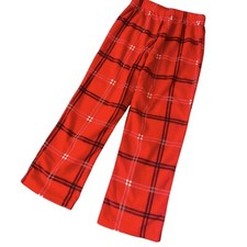 Wondershop Pajama Pants Kids Size Medium 8 Elastic Waist Polyester Plaid Red