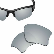 Polarized Replacement Lens for-OAKLEY Flak Jacket XLJ Sunglasses Silver UVA UVB