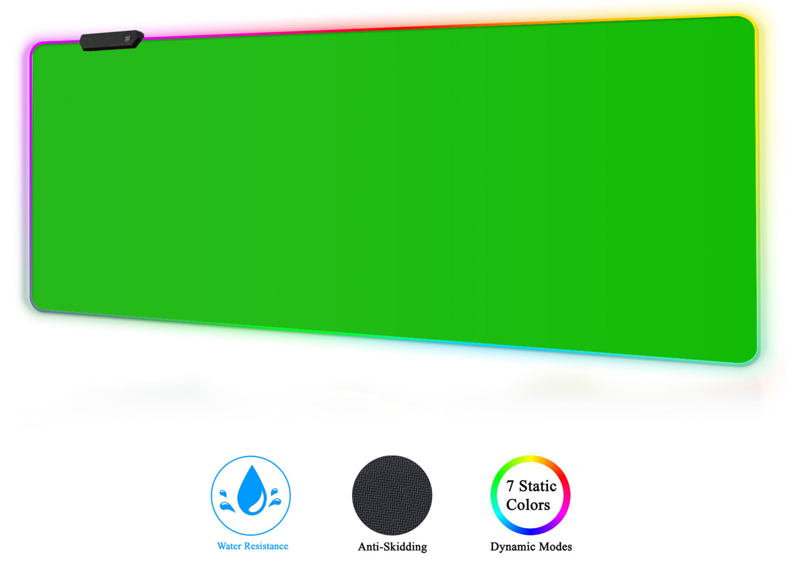 Large RGB LED Gaming Mouse Pad - 31.5x11.8 Inch Glow Desk Mat with Custom Design-image