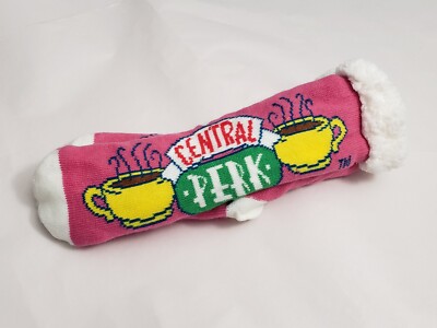 Friends TV Show Sherpa Lined Socks Central Perk Super Soft Stocking NEW