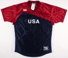 Jennie Finch Signed Team USA Jersey (Beckett) Women's Gold Medal Softball Team