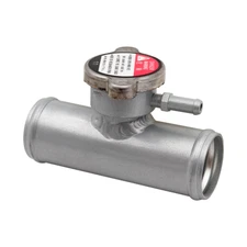 32mm 1-1/4" OD Aluminum Inline Radiator Coolant Filler Neck Hose Pipe with Cap