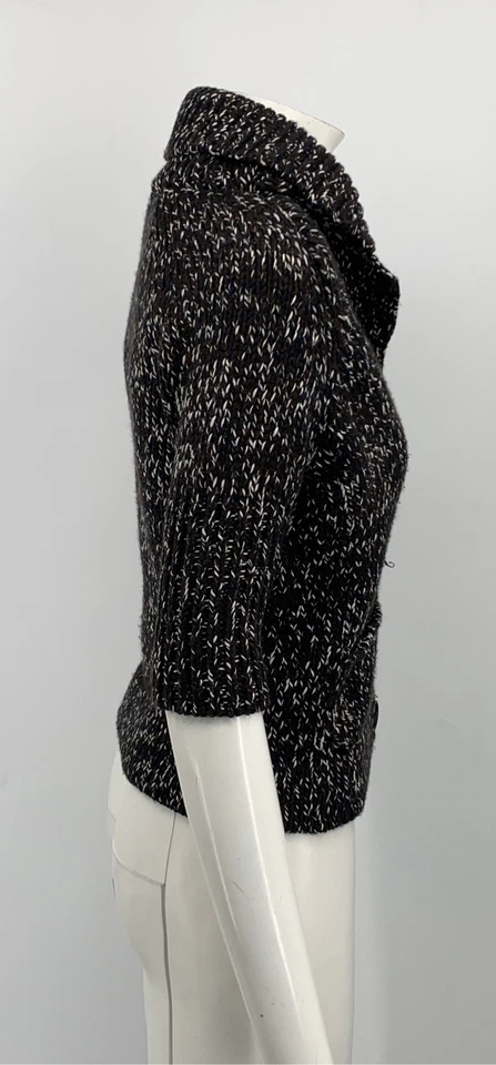 Suéter tejido acanalado manga 3/4 Paul Smith azul mezcla lana marrón azul blanco talla L Foto 3 de 4