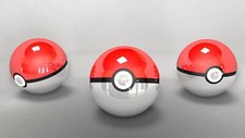 Pokemon poke ball pokmon simple background gray anime Pad Gaming Mat Desk