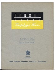 Ford Consul & Zephyr Six Mk1 Saloon 1952-1953 UK Market Sales Brochure