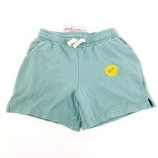 Cat  Jack Girls Size S Sweatshorts Drawstring Pockets Ocean Green