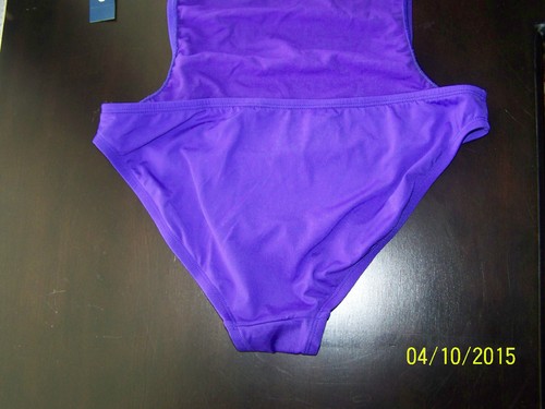 MSRP 32 94 Old Navy One Piece Swim Suit MONOKINI Purple Fringe 