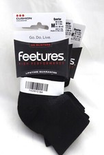 Feetures High Performance Cushion 3 pk Quarter  black Small-XL, Unisex