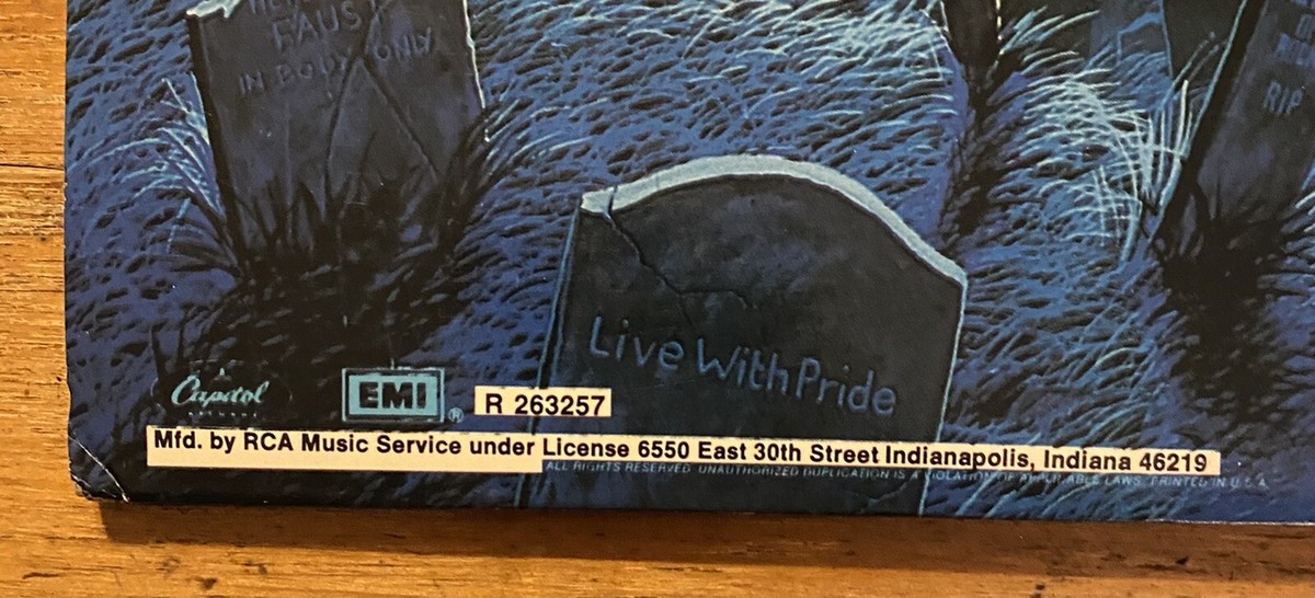 アイアンメイデン/LiveAfterDeath ＵＳ盤【美品レコード】 IRON MAIDEN Live After Death 1985 US RCA Record Club ORG