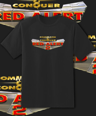 Command And Conquer 2 Red Alert Retro Arcade Game Video Game T Shirt  Fast Ship!