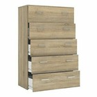 Oak Bedroom Chests of 5 Drawers