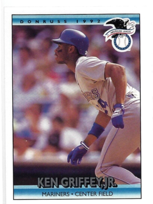 Ken Griffey Jr. 1992 Donruss Baseball Card, #24, Seattle Mariners