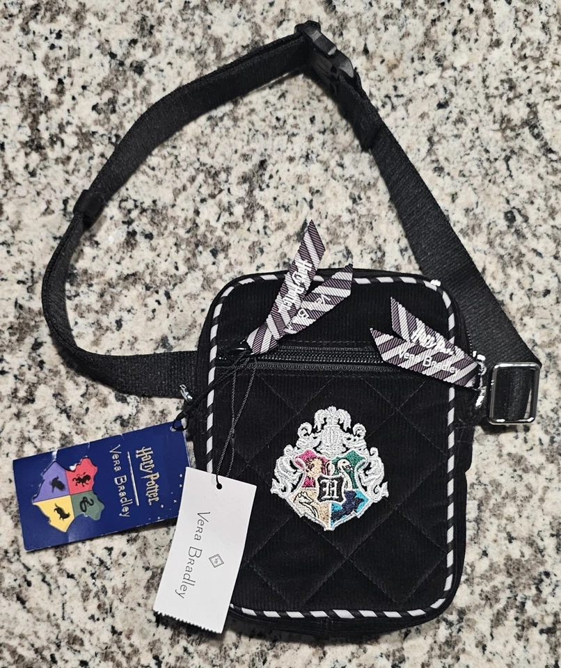Bolso Bandolera Vera Bradley Harry Potter Hogwarts RFID Convertible Negro Paquete de Cadera Foto 2 de 4