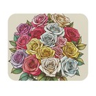 Mouse Pad (Rectangle) Bouquet of Roses Design 10, Gift, Everyday Use