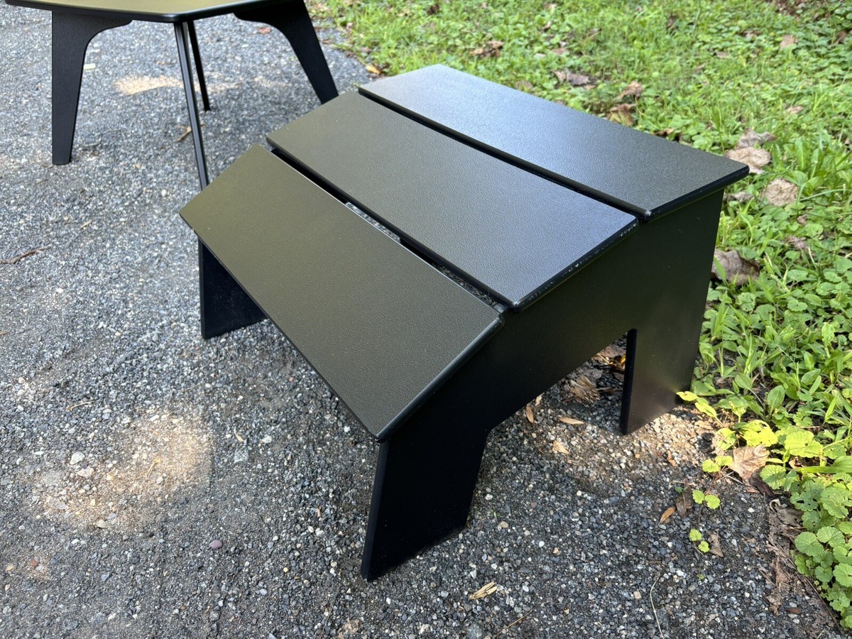Loll Designs Adirondack Ottoman Black Recycled Plastic Design