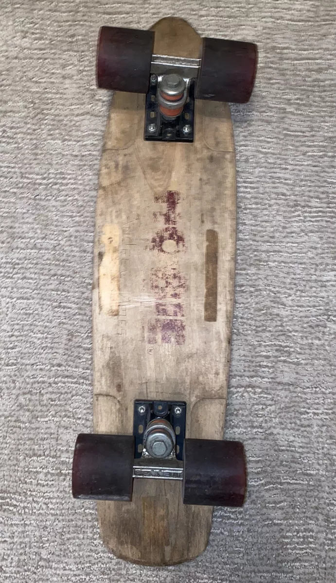 Vintage Hobie Skatepark Rider Skateboard Wood Deck Bennett Trucks