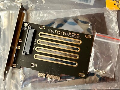 NEW NFHK U.3 NVMe 2.5'' PCIe 4.0 x4 Full Height Adapter Card, SFF-8639, Gen4