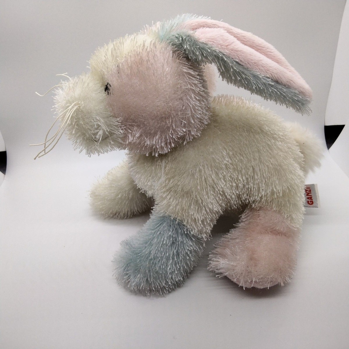 GANZ Webkinz Cotton Candy Bunny Pink Blue 8