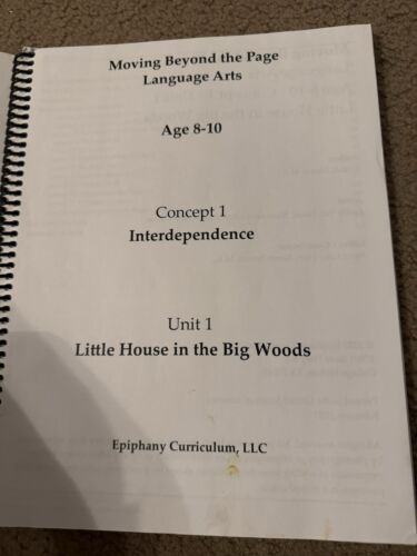 Moving Beyond the Page 8-10 Language Arts Little House In The Big Woods Workbook - Picture 3 of 7