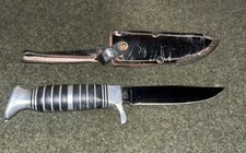 Solingen Othello Germany Knife W/ Sheath Rare Vintage Anton Wingen Rostfrei Rare