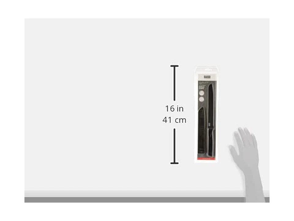 Cuchillo para pan antiadherente Kuhn Rikon COLORI con funda de seguridad, 7 pulgadas/... Envío rápido Foto 4 de 4