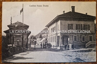 POSTCARD BORDER PASS DRAVA - YEAR 1932 - fp travelled