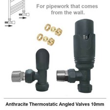 Image of Home Standard Central Heating Round Radiator & Towel Rail Valves 15mm/10mm