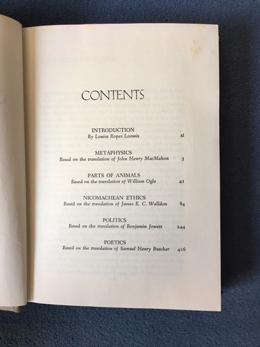 On Man In The Universe Aristotle 1943 Classics Club Walter J. Black Vintage HC - Picture 11 of 11