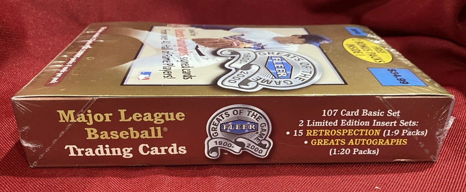 2000 FLEER GREATS OF THE GAME BASEBALL FACTORY SEALED BOX BLASTER RETAIL RARE - Image 2 of 2