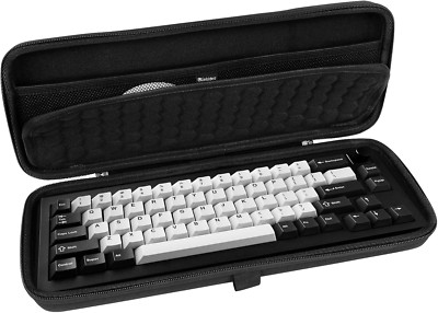 Hard Travel Case for Compact 65% Keyboard Computer 68 Key Wireless/Wired Storage