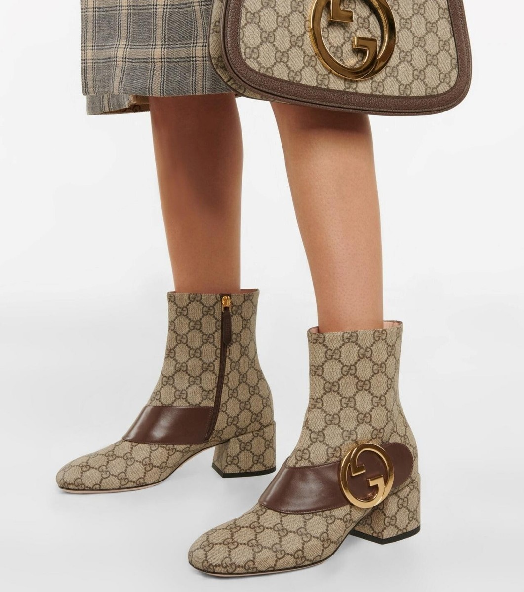 すぐ届く!【GUCCI】ブロンディ アンクル ブーツ GG キャンバス すぐ届く!【GUCCI】ブロンディ アンクル ブーツ GG キャンバス