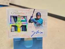 2022 Panini Flawless Noelvi Marte Auto Patch Gold /10 Quad Autograph #QPA
