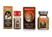 Baidyanath Shri Gopal Tail (10ml) + Mall Tail (5ml) Combo - Massage Oil for Men