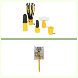 11 Ft Steel Telescoping Pole Ceiling Light Bulb Changer Kit