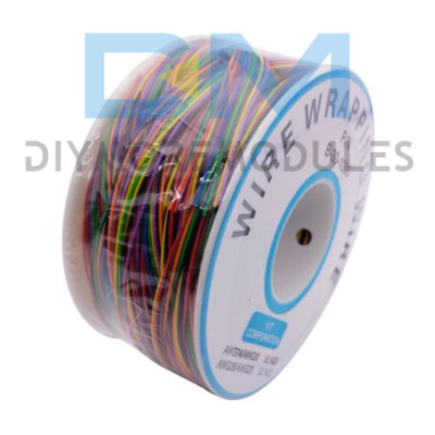 30AWG Test Wrapping Cable Wire 280M B-30-1000 8-Wire Colored Insulation