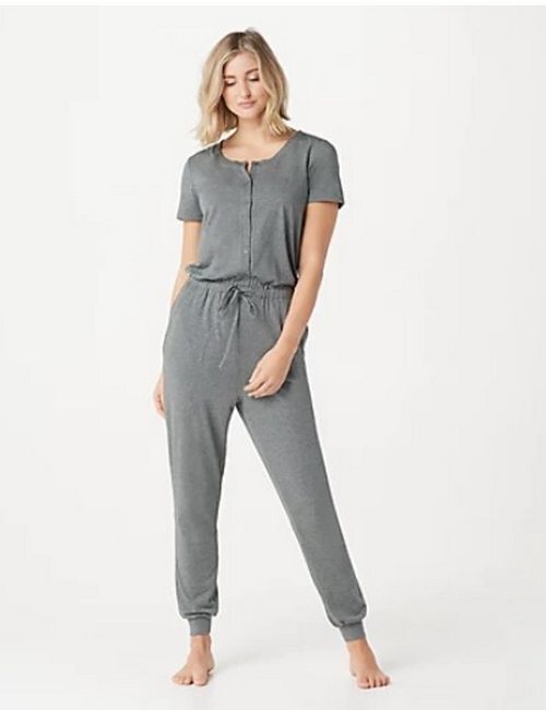 Ribbed Loungewear Grey Loungewear Jumpsuit Never Loved You Grey