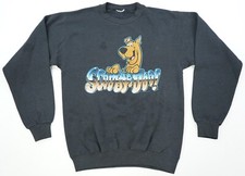 Rare Vintage Scooby Doo 1987 Crewneck Sweatshirt 80s Hanna-Barbera TV Show Black