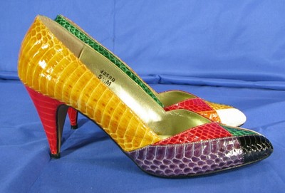 bright colored heels