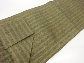 7565961: JAPANESE KIMONO JAPANESE NAGOYA OBI / WOVEN MIST