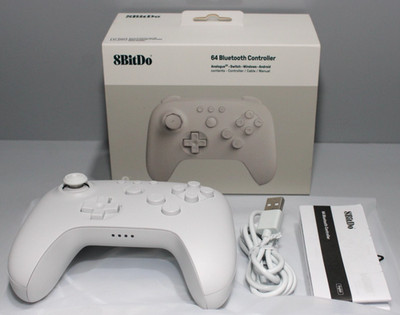 8BitDo 64 Pad Controller Weiß Nintendo Switch Switch 2 Android Bluetooth NEU