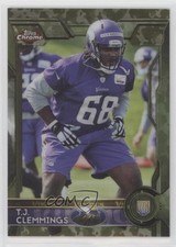 2015 Topps Chrome Rookies STS Camo Refractor 80/499 TJ Clemmings #163 n1u