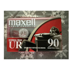 Maxell UR 90 Blank Audio Cassette Tape 90 Min Normal Bias IEC Type I Jewel Case