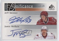2011-12 SP Game Used Edition 3/25 Jeff Skinner Jamie McBain #XSIG-JJ Auto 0c3
