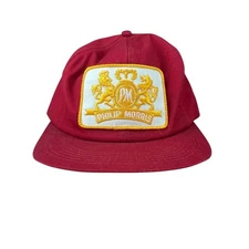 Phillip Morris hat vintage 1980s snapback tobacco cigarettes K-Products patch