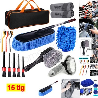 Auto Reinigungsset,Felgenbürste pflege Detailing Pinsel Felgenbürste Wasch DE~