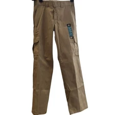 NWT Dickies Relaxed Fit Straight Leg Cargo Khaki Pants 32 x 34