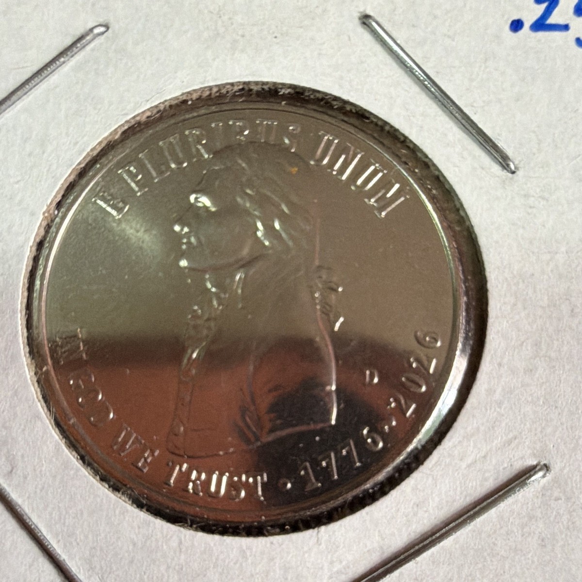 1976 Bicentennial Washington & 2026 Semiquincentennial Jefferson