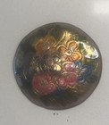 Vintage Flower Brooch/Pin Enamel Disc Cluster Bouquet Of Flowers - 2.5” Diameter — photo 2